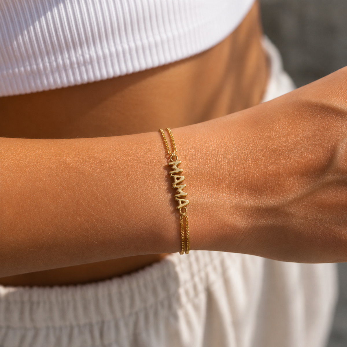The Bubble Letter Bracelet