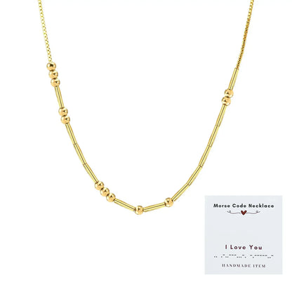 Morse Code Necklace