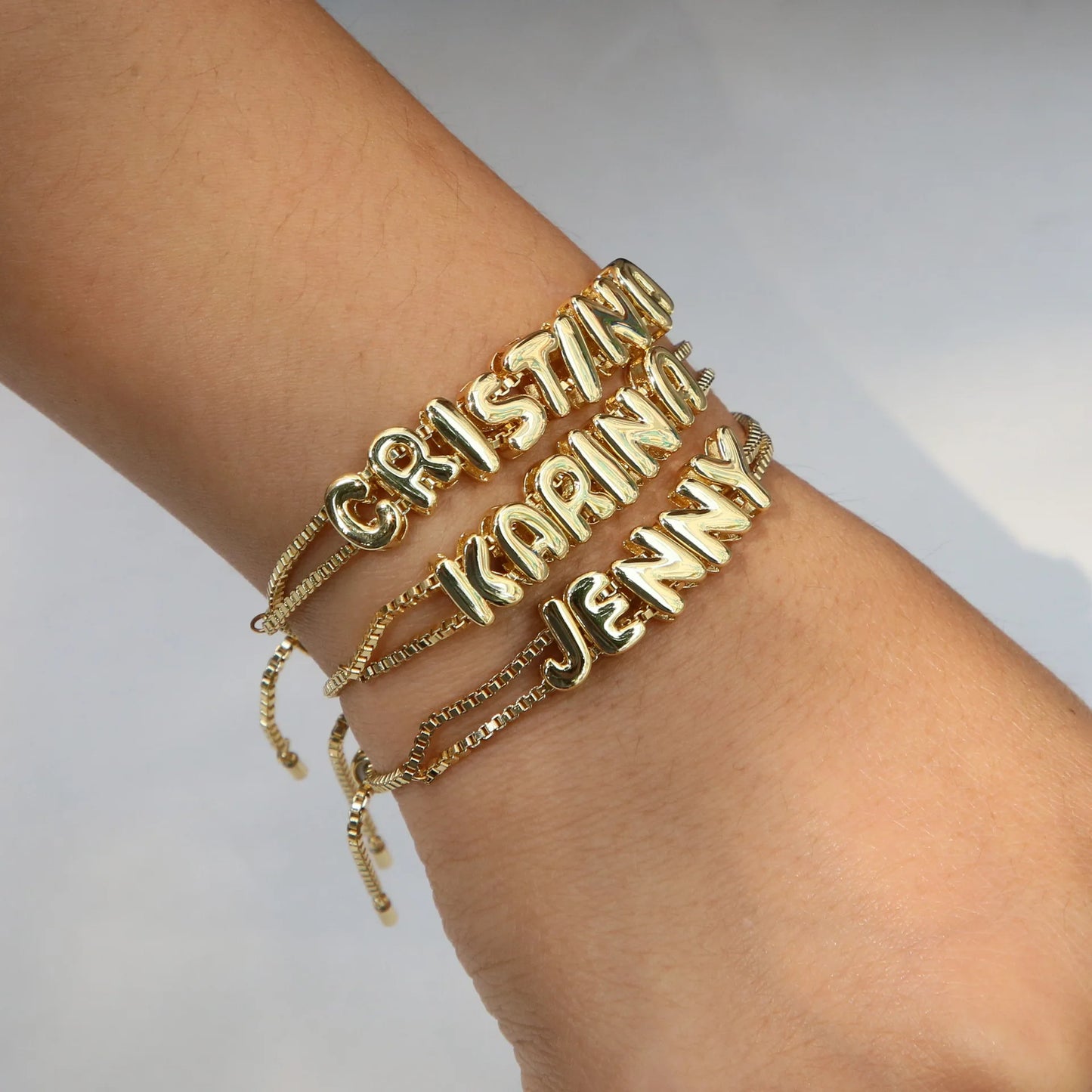 The Bubble Letter Bracelet