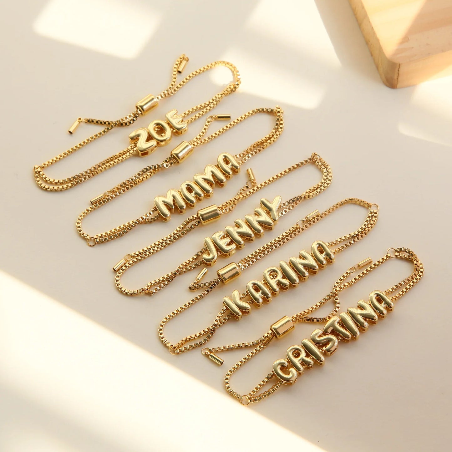 The Bubble Letter Bracelet
