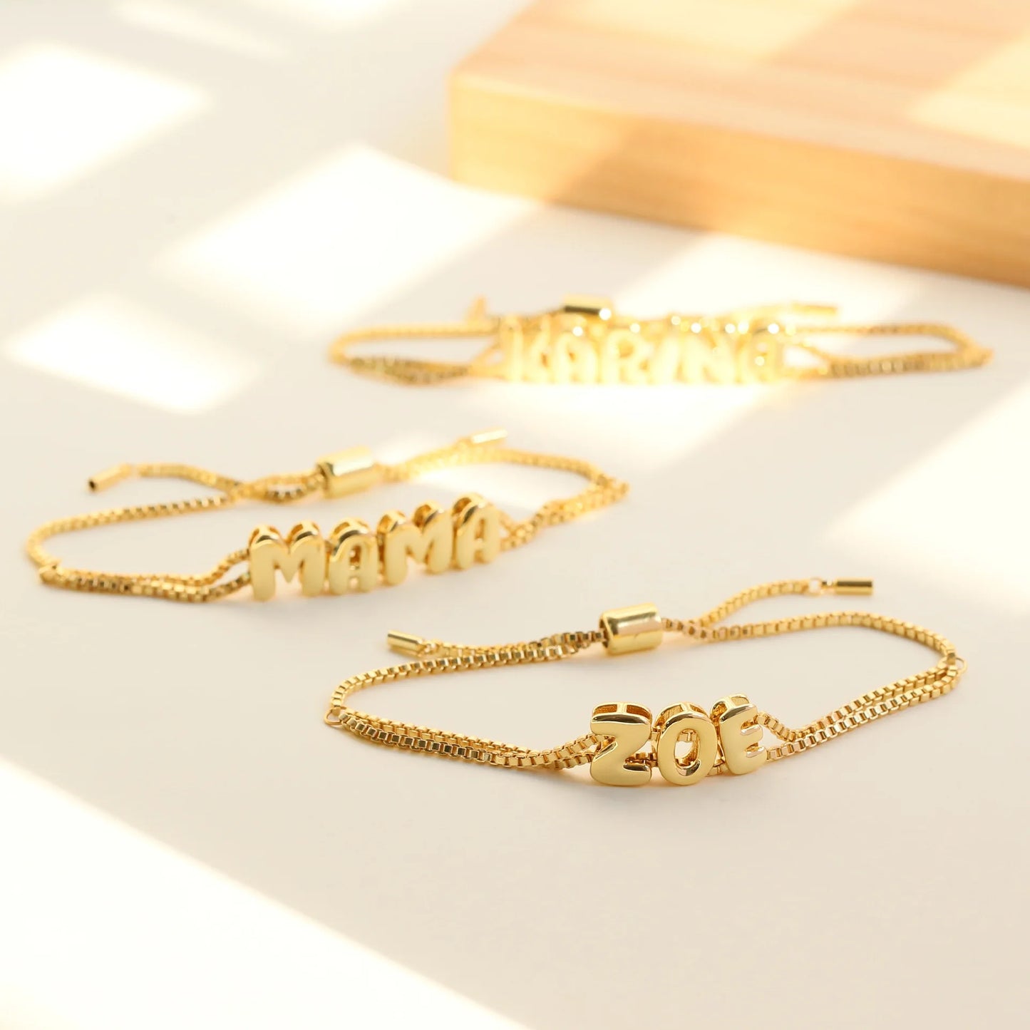 The Bubble Letter Bracelet