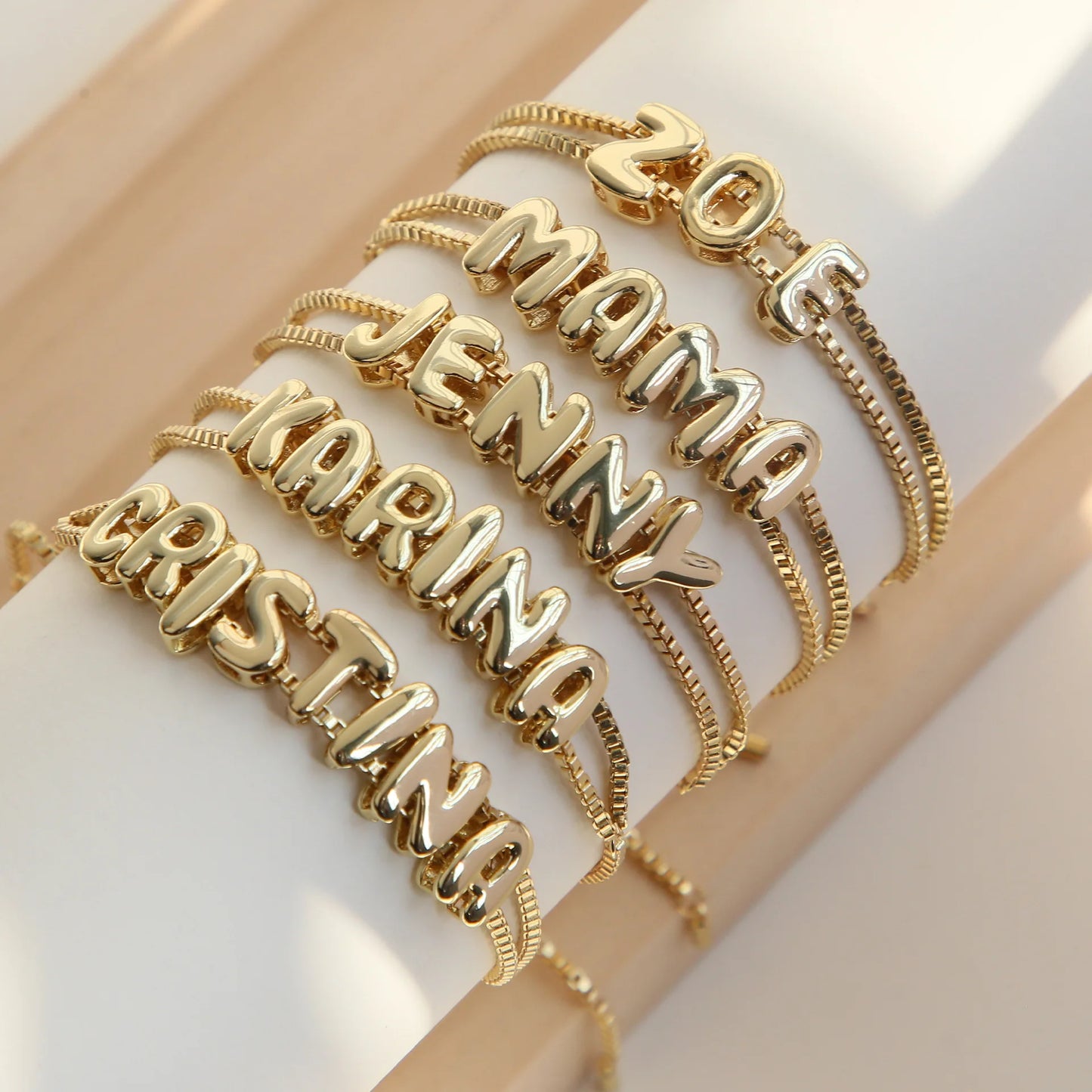 The Bubble Letter Bracelet