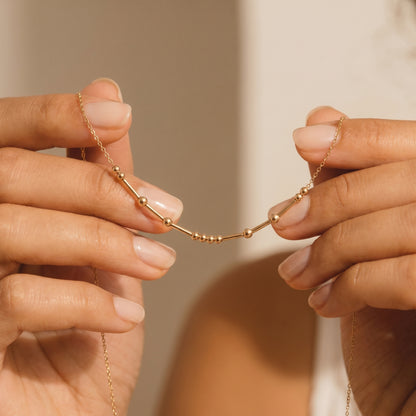 Morse Code Necklace